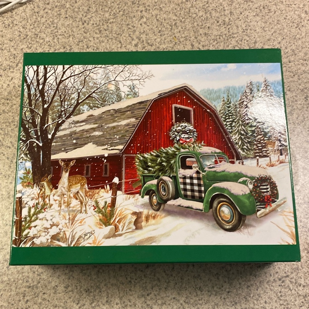 1000 Piece Winter Scenery Puzzle. Oversized puzzle measuring 27x39.